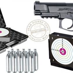 Pack pistolet à plomb CO2 4,5 mm BB ASG BERSA Thunder 9 Pro (2,6 joules)