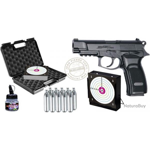 Pack pistolet  plomb CO2 4,5 mm BB ASG BERSA Thunder 9 Pro (2,6 joules)