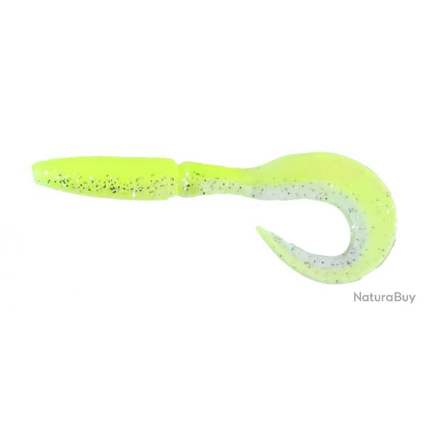 Kvc Mont Leurre 4,5" 7Gr Powerline Jaune Fluo Ventre Paillete