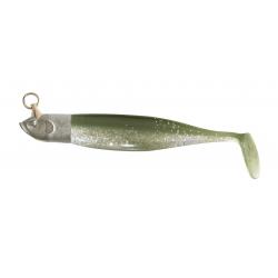 Natshad Monte Leurre 4" 15Gr Powerline Kaki Ventre Nacré
