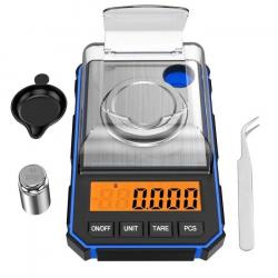 BALANCE DIGITALE POUR RECHARGEMENT DE MUNITIONS 20g PRÉCISE 0,001g BLEUE - LIVRAISON GRATUITE