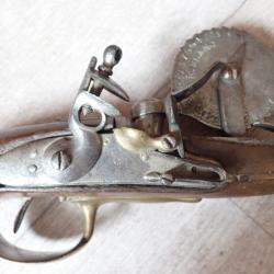 Pistolet éprouvette à silex signé H. BLANC. Testeur poudre