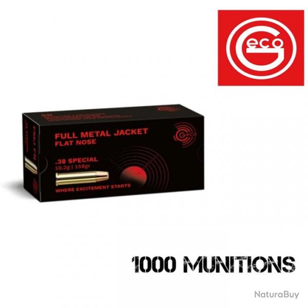1000 munitions GECO 38 spcial 158 grains FMJ 