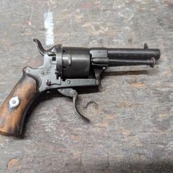 Revolver Lefaucheux à broche Pistolet de poche type velodog bulldog Barillet Original Origine