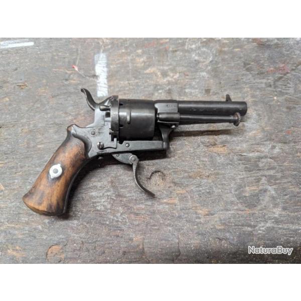 Revolver Lefaucheux  broche Pistolet de poche type velodog bulldog Barillet Original Origine