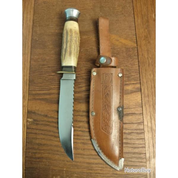 Robuste et ancien couteau scout /chasse Othello Anton Wingen Jr annees 50 TBE