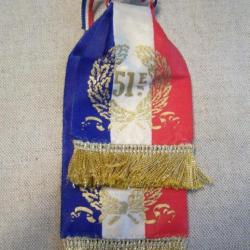 petite cravate pour fanion ( drapeau ) 51 eme x