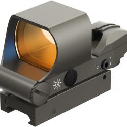 RS-30 Viseur Point Rouge Vert HD Tactique Viser Airsoft vis Holographique Picatinny 20 mm/22 mm Gris