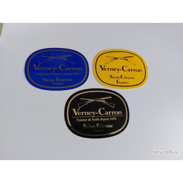 VEND 3 AUTOCOLLANTS VERNEY CARRON .