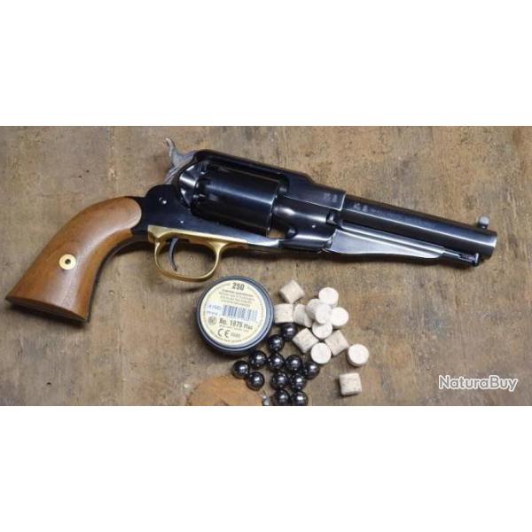 Revolver Pietta 1858 Remington Sheriff Acier bronz 44 de 2022 avec Amorces 1075 plus TBE