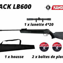 Carabine  à plombs Kandar Cal 5.5 mm (LB600) + plombs + lunette + housse 17 joules 2