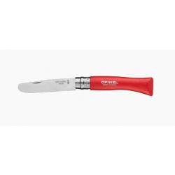 COUTEAU PLIANT OPINEL N°7 BOUT ROND Rouge