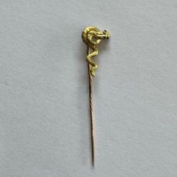 Petite épingle à cravate en or massif 18 carats - serpent - broche