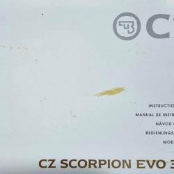 Manuel d'instructions CZ SCORPION EVO3 S1 en français