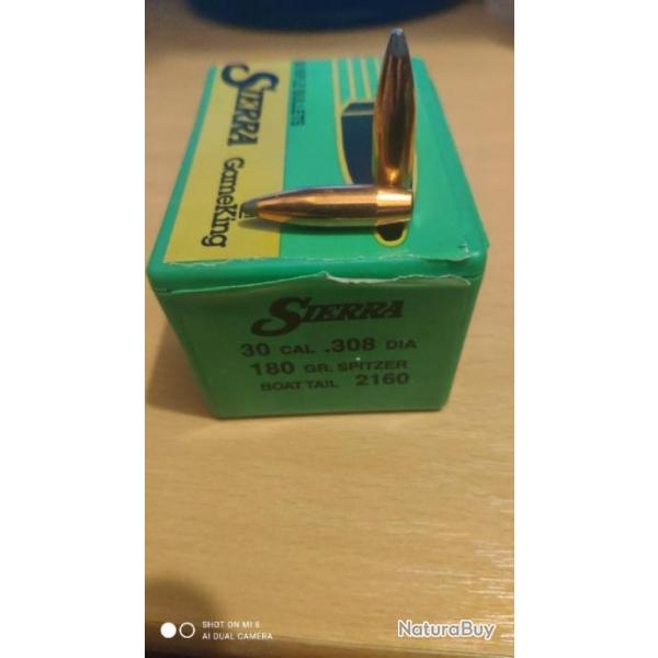 Ogives Sierra - Cal. 30 / 7,62 mm - 2160 /180 Gr rf 2160 Game King