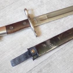 352738 Baionnette Suisse pour fusil Schmidt Rubin 1889 modifiée 1900