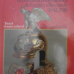 livres casques à pointe et coiffures prestigieuses de l'armée allemande T1 et 2