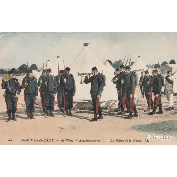 3 cartes postales anciennes de la srie "L'arme franaise" - n84, 85 et 86 Artillerie