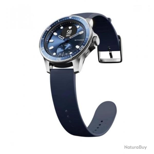 Montre Withings Scanwatch Horizon Bleue Hybride  43mm avec Chargeur
