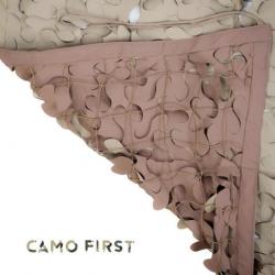 Filet de camouflage renforcé Camo First - 80% d'ombrage - Beige Beige 2x3m