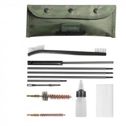 KIT DE NETTOYAGE ARMES - 5.56/22lr/223/AR15 ET ÉQUIVALENT + BROSSES+FLACON HUILE- LIVRAISON GRATUITE