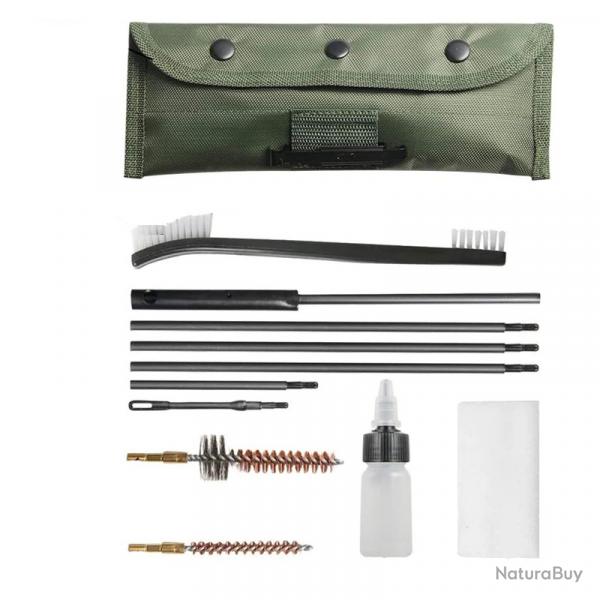 KIT DE NETTOYAGE ARMES - 5.56/22lr/223/AR15 ET QUIVALENT + BROSSES+FLACON HUILE- LIVRAISON GRATUITE