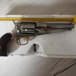 arme poudre noir modèle inox NEUF Pietta 1858 remington sheriff cal.44Avec tous ses accessoires