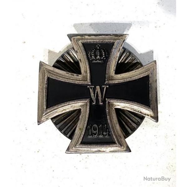 Ancienne Mdaille Broche Allemande ww1 Croix de Fer 1er type