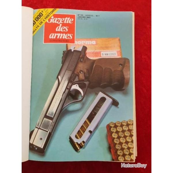 Reliure 6 numeros revue gazette des armes