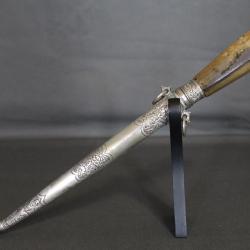 Rare dague Marocaine dite genoui - Maroc, seconde moitié du 19ème siècle