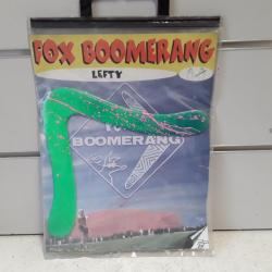 10335 BOOMERANG FOX BOOMERANG LEFTY(GAUCHER) VERT PLASTIQUE NEUF