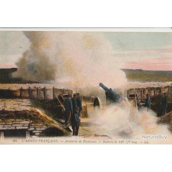 3 cartes postales anciennes de la srie "L'arme franaise" - n64, 65 et 66 - Artillerie