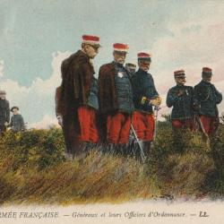 3 cartes postales anciennes de la série "L'armée française" - n°161, 162 et 163 - Généraux / Génie