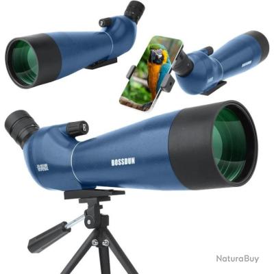 Monoculaire Smartphone Télescope Monoculaire 30x60 Professionnel - Longue Vue Compacte Avec Trépied Pour Smartphone Trépied Inclus
