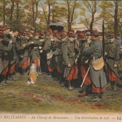 3 cartes postales anciennes de la série "L'armée française" - n°164, 165 et "Scènes militaires n°13