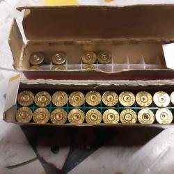 27 douilles calibre 5,6 X 52R tirées 1 fois: 23 Sellier et Bellot et 4 douilles RWS.