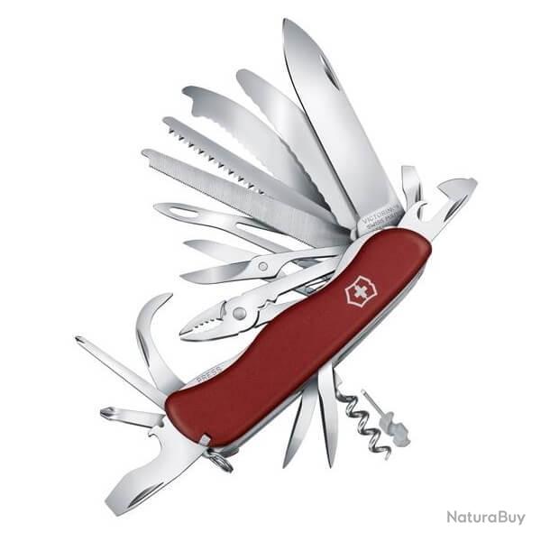 0.8564.XL Couteau suisse Victorinox Workchamp XL rouge avec scie  mtaux