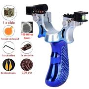Kit Fronde Lance Pierre Slingshot 3 Elastiques + 100 Billes Chasse - Lance- pierres (13188628
