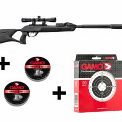 Pack Carabine A Plomb Gamo Roadster Igt Calibre 4.5 MM 19.90 Joules Avec Lunette