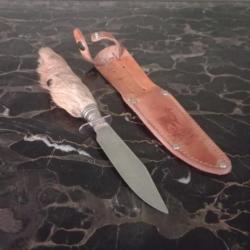 couteau de chasse enfant avec étui d'origine