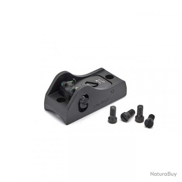 Vise arrire rglable pour fusil de chasse LPA BAR11RD5 avec fibre optique