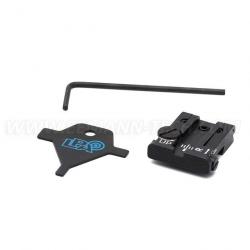 LPA TPU92BE07 Adjustable Rear Sight for Beretta 92, 96, 98, M9, Stock, Brigadier , 90Two