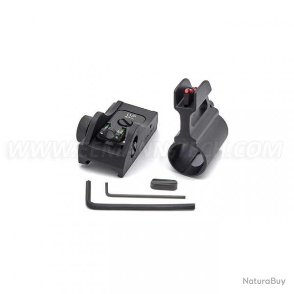 LPA SHT03W Adjustable Sight Set for BAR11W+D5+SG6+M1F+Blister ( Fiber optic )