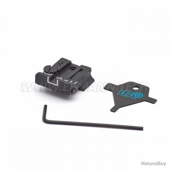 LPA TPU91SW18 Adjustable Rear Sight for S&W Cal. 9, 40, 3rd gen., 1911 E Cal.45 (To repl. Novak FXD)