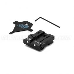 LPA TPU32GL30 Adjustable Rear Sight for GLOCK with White Dots