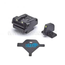 LPA SPL24HK Adjustable Sight Set for H&K SFP09 Optical Ready