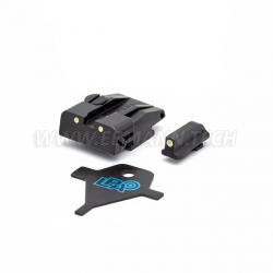 LPA SPL15WA Adjustable Sight Set for Walther P99, PPQ, PPQM2 (No calibro 22)