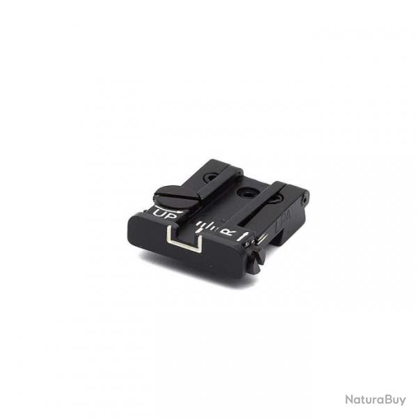 LPA TPU92BE18 Vise arrire rglable pour Beretta 92, 96, 98, M9, Stock, Brigadier, 90Two