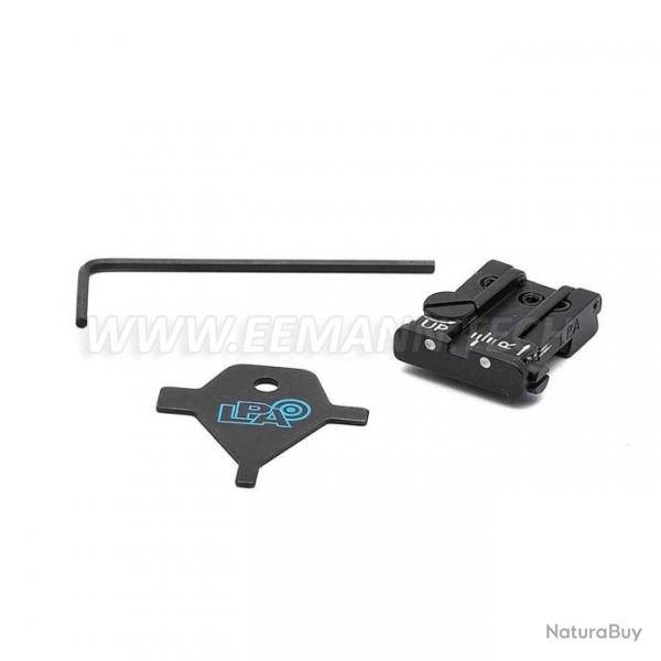 LPA TPU92BE30 Adjustable Rear Sight for Beretta 92, 96, 98, M9, Stock, Brigadier , 90Two