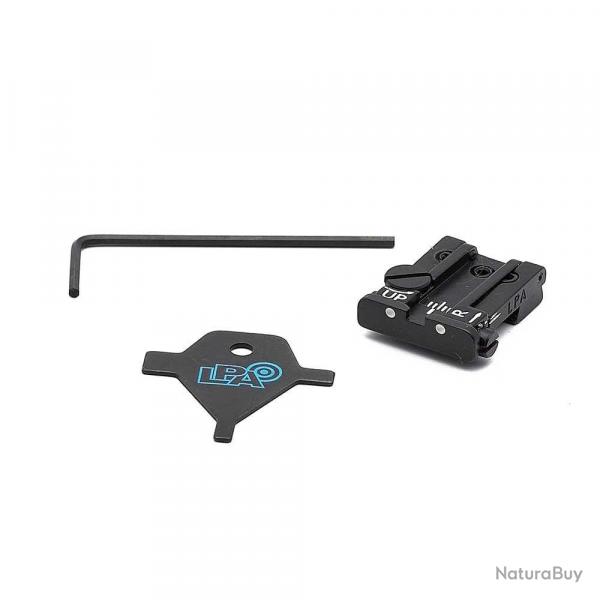 LPA TPU92BE30 Vise arrire rglable pour Beretta 92, 96, 98, M9, Stock, Brigadier, 90Two